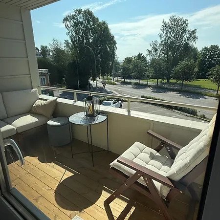Modern Flat Overlooking شقة أوسلو
